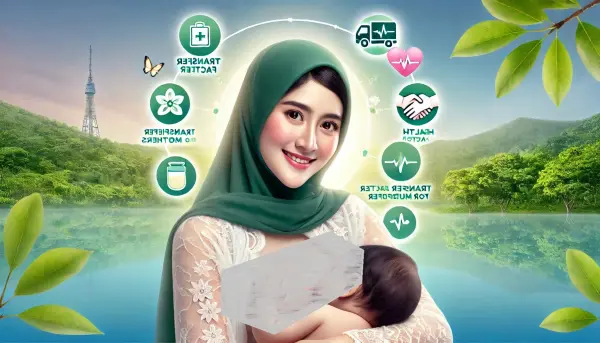 4. Seorang ibu menyusui dengan wajah bahagia dan penuh kasih sayang