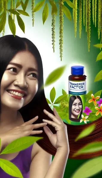 3. Seorang wanita Indonesia yang tersenyum dengan rambut panjang yang indah