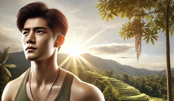 Atlet Indonesia yang sedang berlari di luar ruangan