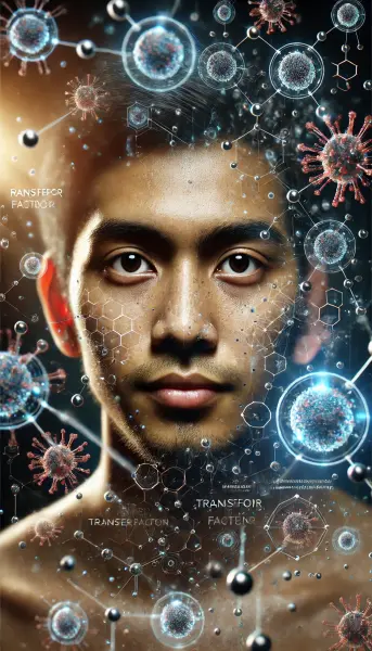 1.molekul yang kompleks dengan latar belakang futuristik